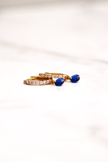 BON BON CIRCLE HUGGIES- BLUE SAPPHIRE